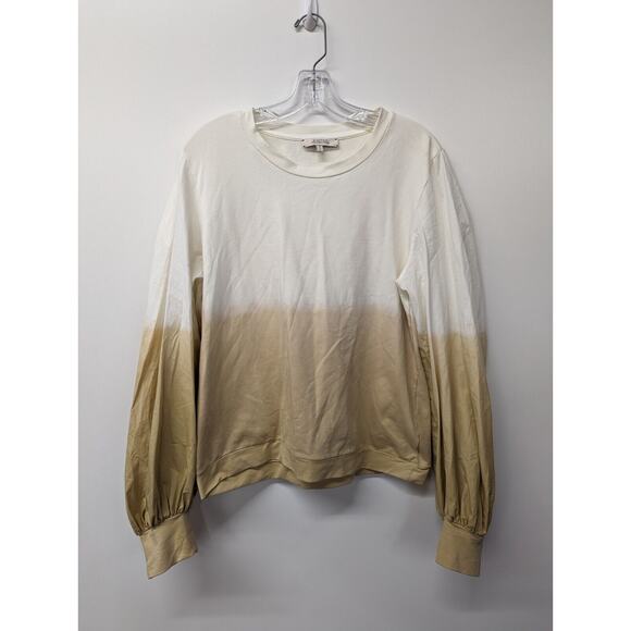 DOROTHEE SCHUMACHER Women's Sweatshirt Crew Neck Color Block Size 4 US Large - Picture 1 of 9